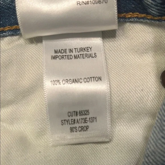 Agolde 90’s Crop Mid Rise Straight Jeans - Picture 6 of 6